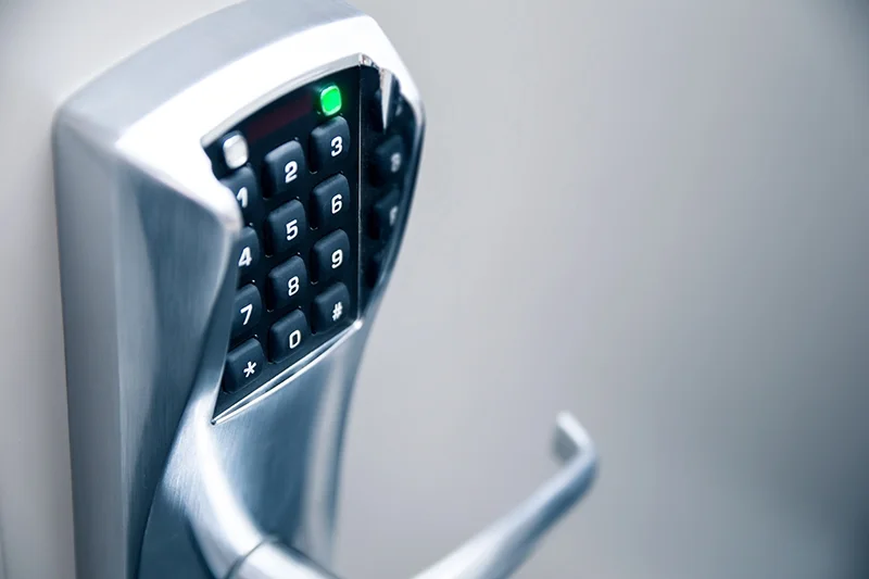 Modern smart keypad lock installed by ASAP Security Las Vegas